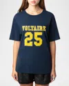 Zadig & Voltaire Bow Varsity T-shirt In Denim