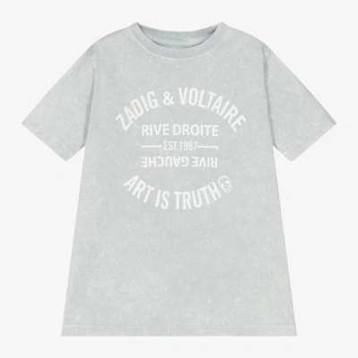 Zadig & Voltaire Kids' Boys Grey Cotton T-shirt