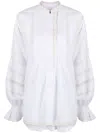 Zadig & Voltaire Broderie Anglaise Blouse In Weiss