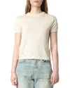 Zadig & Voltaire Bully Seco Top In Ecru