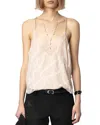Zadig & Voltaire Cabri Jac Chaines Sweet Camisole In Sweet