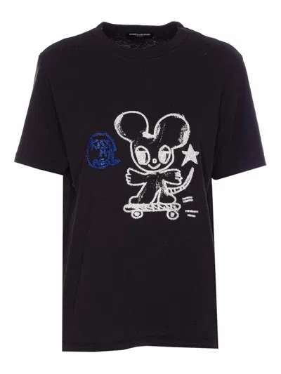 Zadig & Voltaire Camiseta - Negro In Black