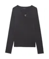 Zadig & Voltaire Fishnet T-shirt In Black