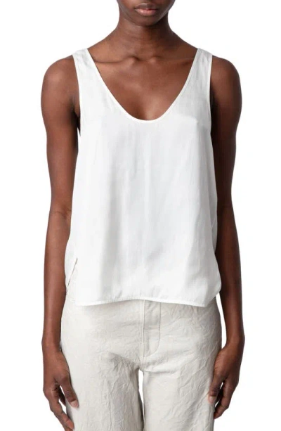 ZADIG & VOLTAIRE CARYS SATIN TANK
