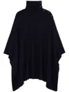 Zadig & Voltaire Cashmere-blend Knitted Cape In Encre