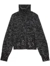 Zadig & Voltaire Cashmere-blend Sequin-embellished Cardigan In Grey