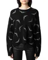Zadig & Voltaire Markus Strass Wings Jumper In Noir