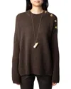 Zadig & Voltaire Malta Cashmere Sweater In Land