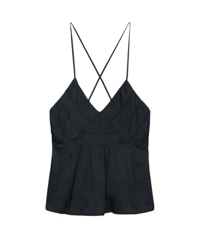 Zadig & Voltaire Zadig&voltaire Cayonne Satin Clothing In 11 Black
