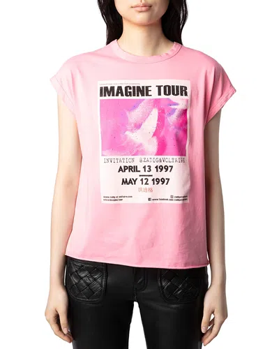 ZADIG & VOLTAIRE CECELIA IMAGINE CONCERT TOUR TEE