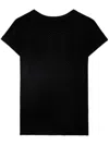 Zadig & Voltaire Cecilia Crystal-embellished T-shirt In 黑色