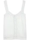 Zadig & Voltaire Celite Tomboy Camisole In White