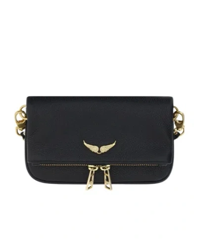 Zadig & Voltaire Chain Shoulder Bag In Black