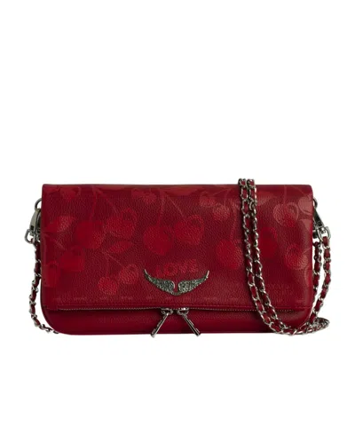 Zadig & Voltaire Chain Shoulder Bag In Red