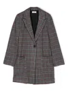 Zadig & Voltaire Checked Coat In Grey
