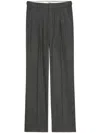 Zadig & Voltaire Checkered Pressed-crease Trousers In Grau