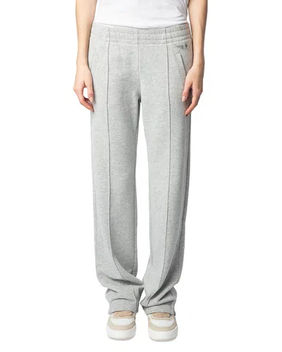Zadig & Voltaire Chill Straight Leg Sweatpants In Gris Chine