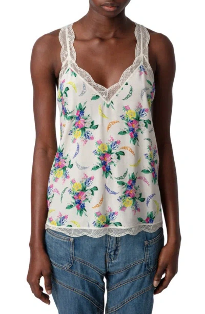 ZADIG & VOLTAIRE CHOU BOUQUET PRINT TANK