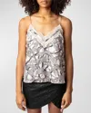 Zadig & Voltaire Christo Wild Chains Top In Ecru