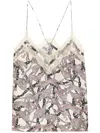 Zadig & Voltaire Christo Wild Chains Top In Neutrals