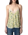 ZADIG & VOLTAIRE CHRISTY LACE TRIM CAMISOLE