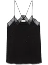 Zadig & Voltaire Spaghetti Strap Blouse In Black