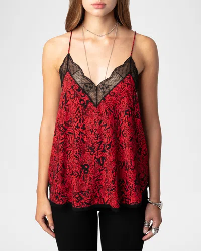 ZADIG & VOLTAIRE CHRISTY SOFT WILD CAMISOLE