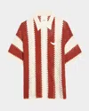 Zadig & Voltaire Ciara Striped Crochet-knit Shirt
