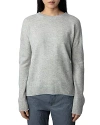 ZADIG & VOLTAIRE CICI CASHMERE ELBOW PATCH SWEATER