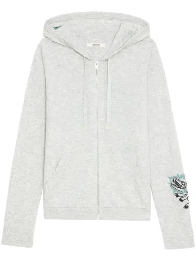 Zadig & Voltaire Clash Hoodie In Grey