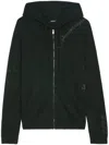 Zadig & Voltaire Clash Zip-up Hoodie In Green