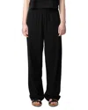 Zadig & Voltaire Clem Lin Lave Wings Pants In Black