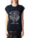 Zadig & Voltaire Zadig&voltaire Cloe Hc Guitar Wings Strass In Encre