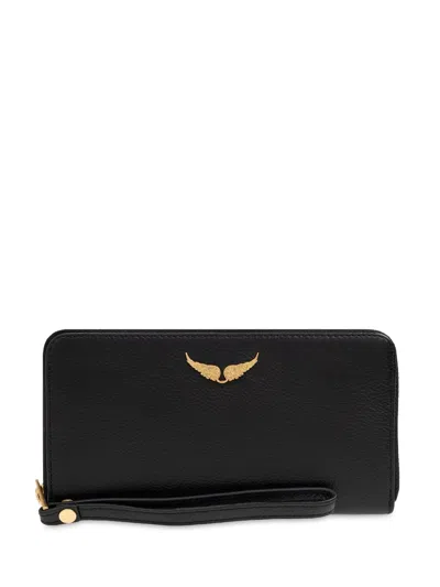 Zadig & Voltaire Compagnon Wallet In Black