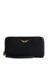 Zadig & Voltaire Compagnon Portemonnaie In Schwarz