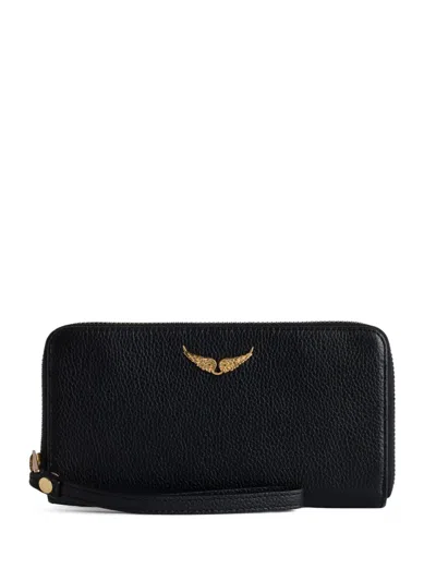 Zadig & Voltaire Compagnon Portemonnaie In Schwarz
