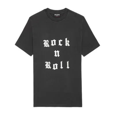 Zadig & Voltaire Cotton T Shirts In Grey