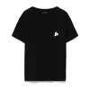 Zadig & Voltaire Womens Marta Heart-embroidered Cotton T-shirt Black