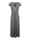 Zadig & Voltaire Maxi Dress With Deep V-neckline