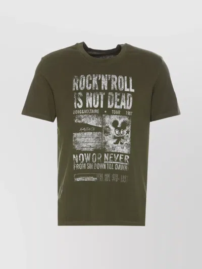 ZADIG & VOLTAIRE CREWNECK GRAPHIC PRINT T-SHIRT