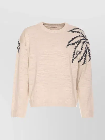 ZADIG & VOLTAIRE CREWNECK PALM TREE SWEATER