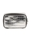 Zadig & Voltaire Croc-embossed Shoulder Bag In グレー