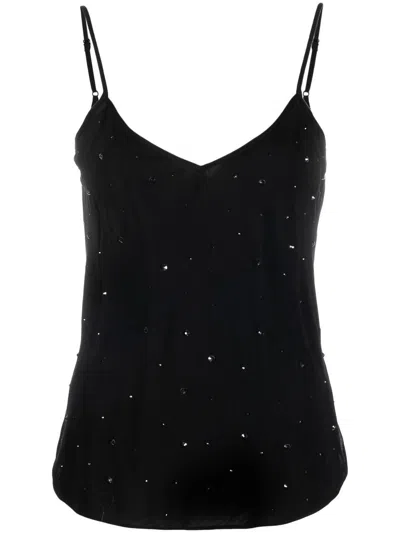 Zadig & Voltaire Crystal-embellished Slouchy Vest In Black