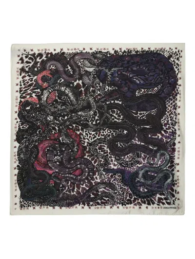 Zadig & Voltaire Debbie 85 Snakes Scarf