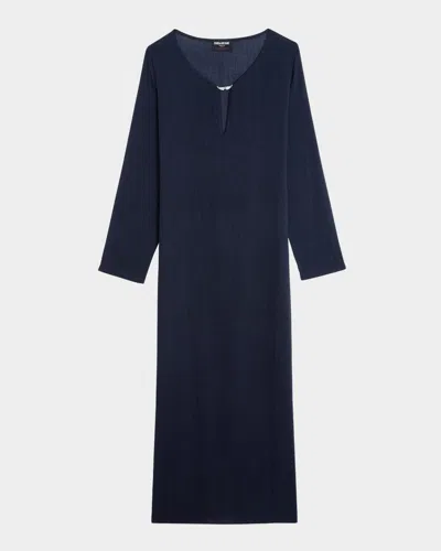 ZADIG & VOLTAIRE DELIA WINGS KAFTAN-STYLE MAXI DRESS