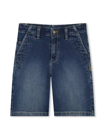 Zadig & Voltaire Kids' Denim Bermuda Shorts In Blue