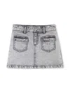 Zadig & Voltaire Denim Skirt In Grey