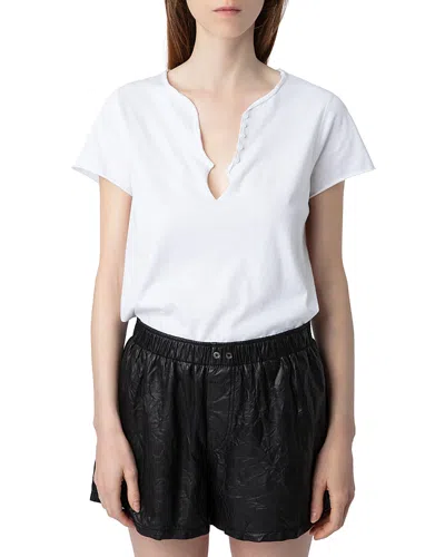 ZADIG & VOLTAIRE DIAMANTE HENLEY TEE