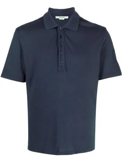 Zadig & Voltaire Dimitri Cotton Polo Shirt In Blue