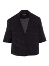 Zadig & Voltaire Telmos Manifesto Silk Blouse In Black